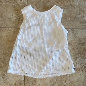 Fabletics White Tank Top Size Small